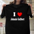 thumbnail image 1 of I Love Johnnie Guilbert Emo YouTuber Musician Social Media New Unisex T-Shirt , up to 5XL, 1 of 3