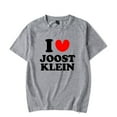 thumbnail image 1 of I Love Joost Klein Merch Short Sleeve T-shirt Unisex Fashion Crew Neck Top, 1 of 2