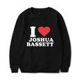 thumbnail image 1 of I Love Joshua Bassett Sweatshirt Unisex Long Sleeve Fashion Crewneck Streetwear Clothes, 1 of 2
