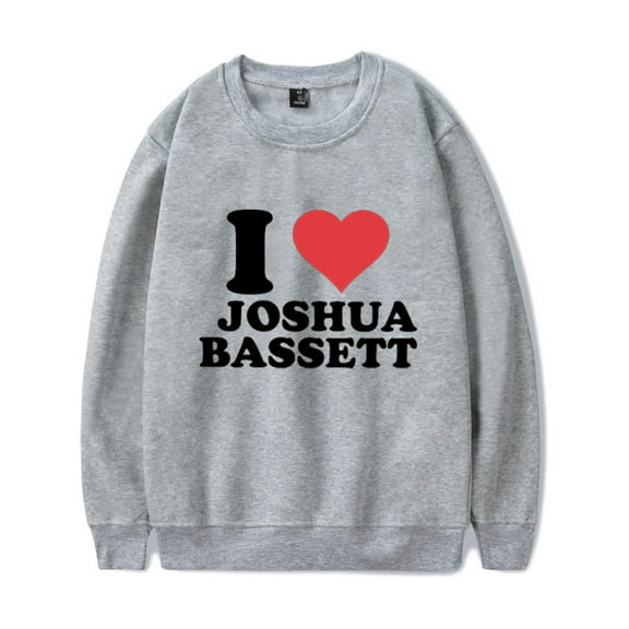 I Love Joshua Bassett Sweatshirt Unisex Long Sleeve Fashion Crewneck Streetwear Clothes