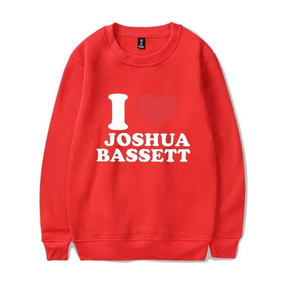 I Love Joshua Bassett Sweatshirt Unisex Long Sleeve Fashion Crewneck Streetwear Clothes