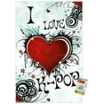thumbnail image 1 of I Love K-POP Wall Poster with Push Pins, 22.375" x 34", 1 of 3
