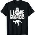 thumbnail image 1 of I Love Kangaroos Australia Animal Lover Kangaroo T-Shirt, 1 of 4