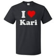 thumbnail image 1 of I Love Kari T shirt I Heart Kari Tee Gift, 1 of 2