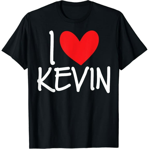 I Love Kevin Name Personalized Men Guy BFF Friend Heart T-Shirt mens t shirt，black，women，funny，misfits，men，journey