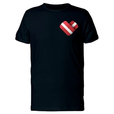 I Love Latvia Heart Flag T-Shirt Men -Image by Shutterstock, Male 3X-Large