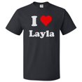 thumbnail image 1 of I Love Layla T shirt I Heart Layla Tee Gift, 1 of 2