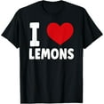 thumbnail image 1 of I Love Lemons I Heart Lemons Fruit Lemon Foodie Men Women T-Shirt, 1 of 4