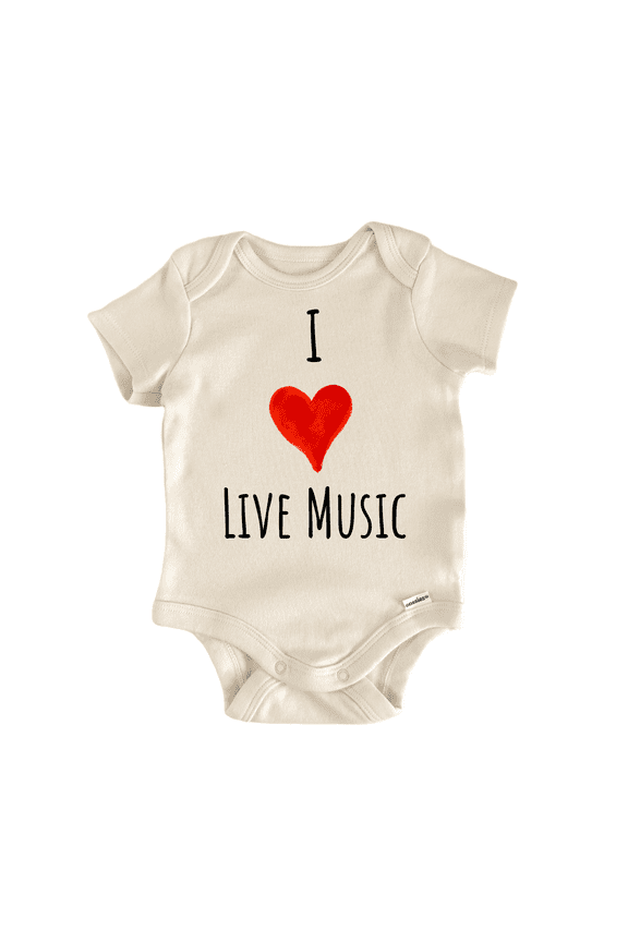 I Love Live Music - Baby Bodysuit