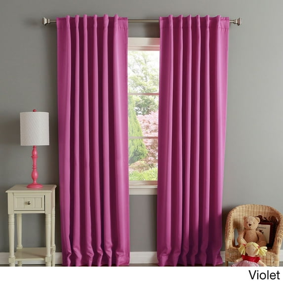 I Love Living Aurora Home Insulated Thermal Blackout 84-inch Curtain Panel Pair - 52 x 84