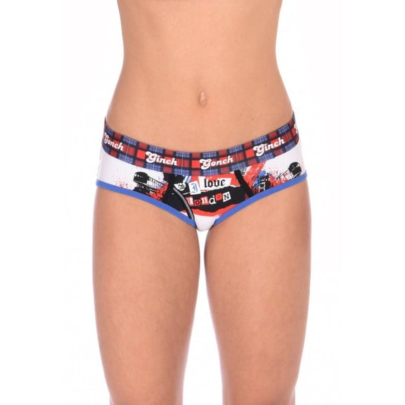Ginch Gonch Women's I Love London Boyfriend Briefs Medium