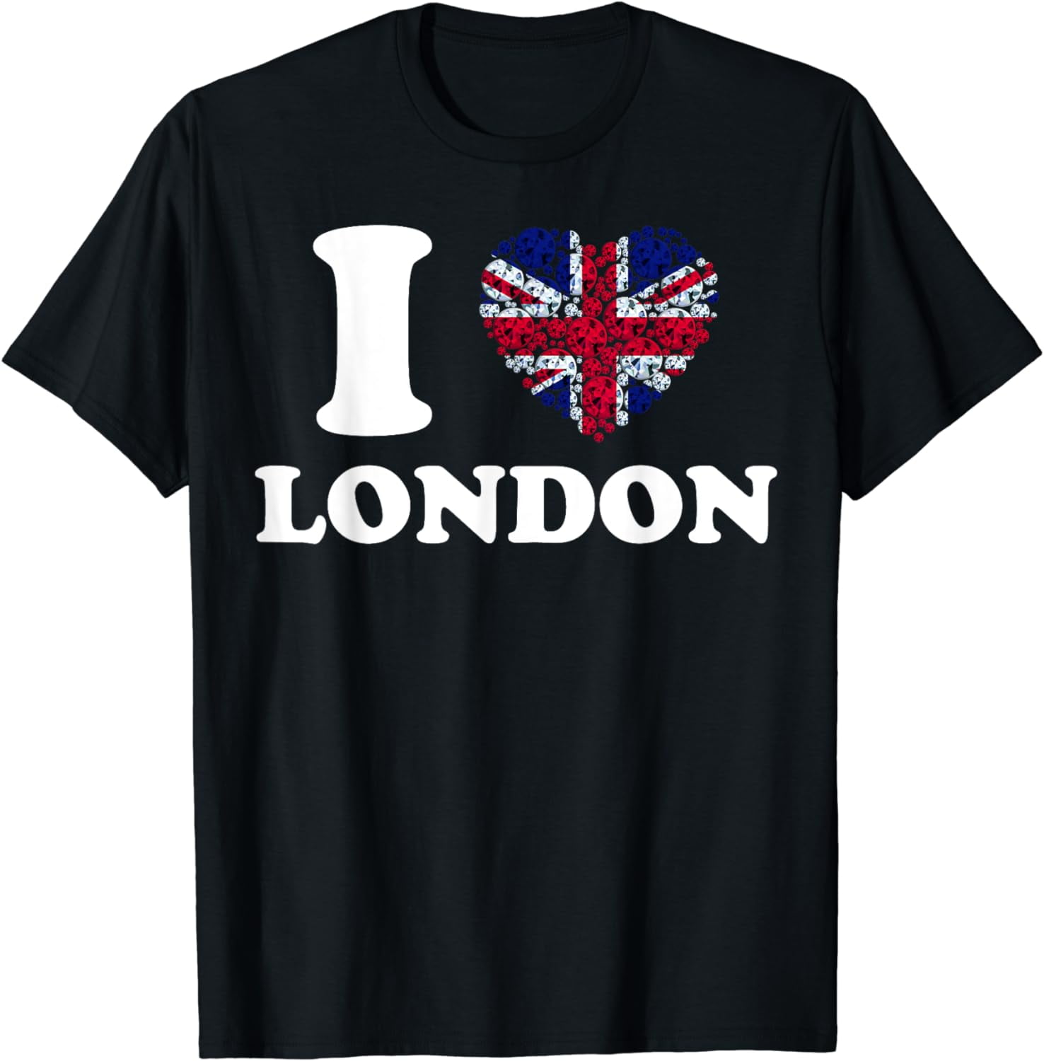 I Love London Men Women Kids Heart Union Jack T-Shirt - Walmart.com