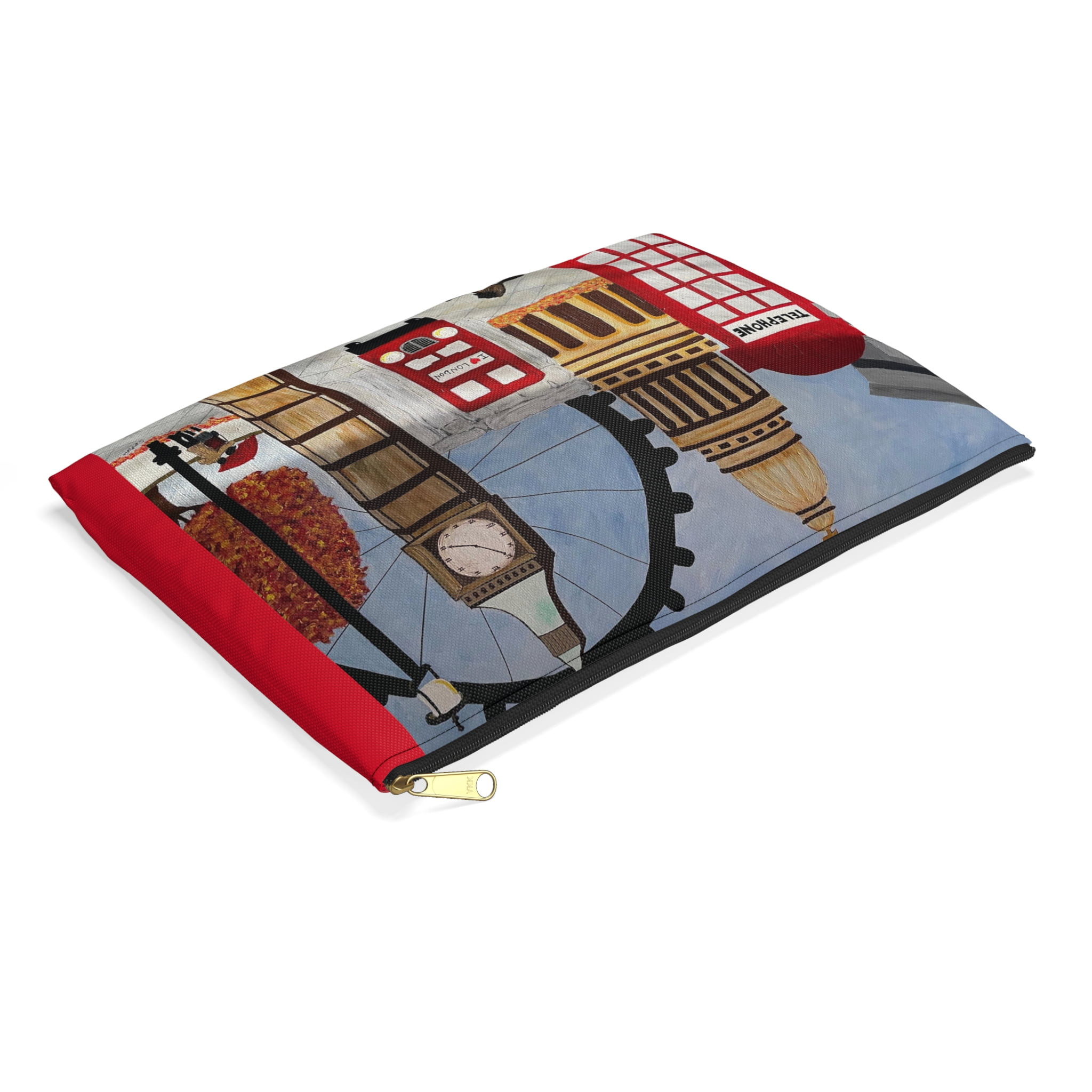 I Love London Pouch - Durable and Versatile Cosmetic Bag or Pencil Case