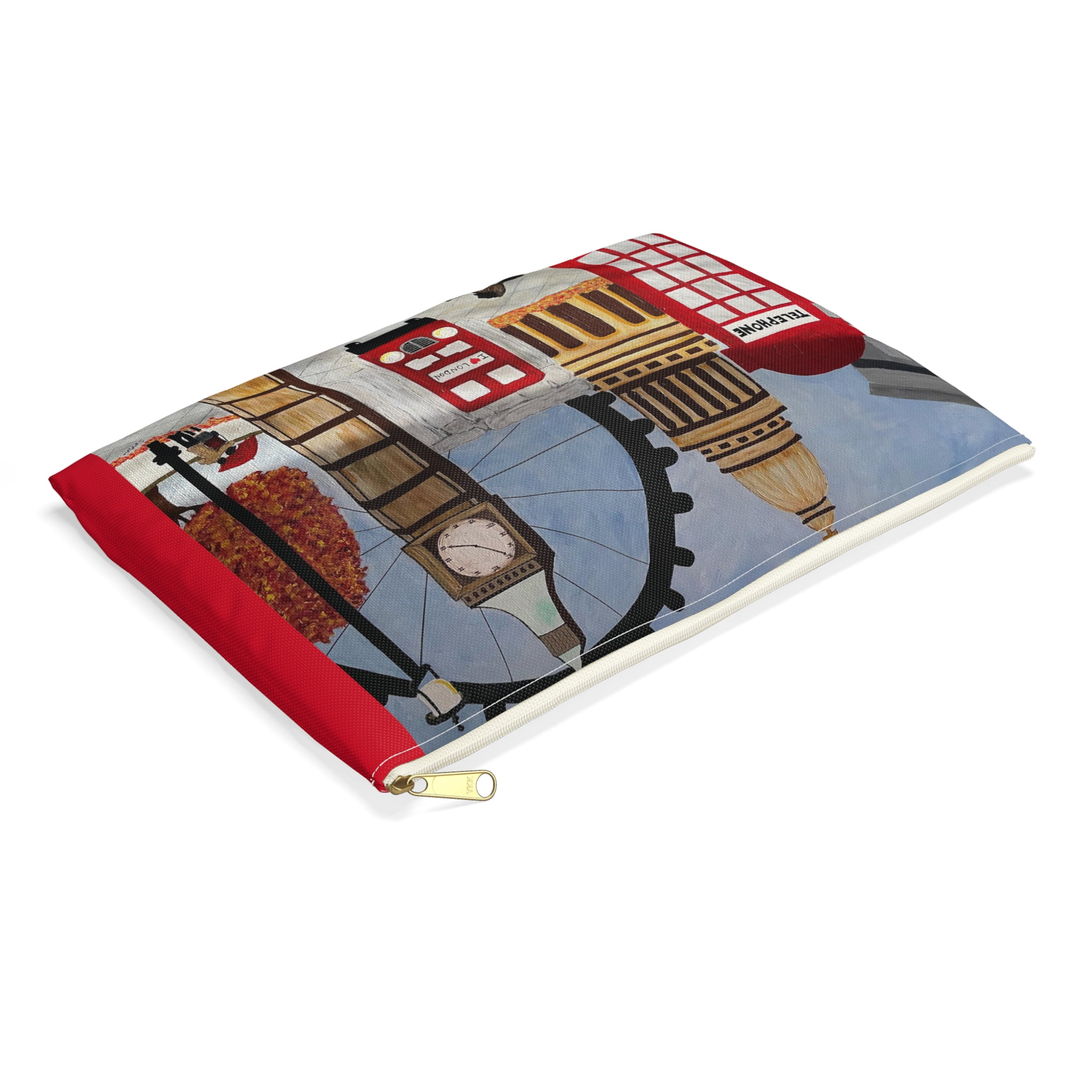 I Love London Pouch - Durable and Versatile Cosmetic Bag or Pencil Case