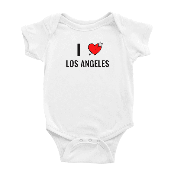 I Love Los Angeles Cute Baby Bodysuit Unisex