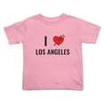 thumbnail image 1 of I Love Los Angeles Funny Toddler T-Shirts for Boys Girls (Pink, 5/6T), 1 of 5