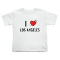 thumbnail image 1 of I Love Los Angeles Funny Toddler T-Shirts for Boys Girls (White, 4T), 1 of 5