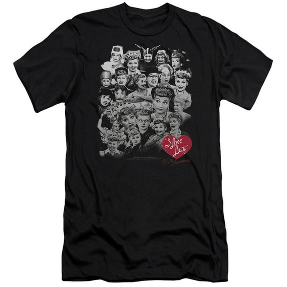 I Love Lucy - 60 Years Of Fun - Premium Slim Fit Short Sleeve Shirt - Large