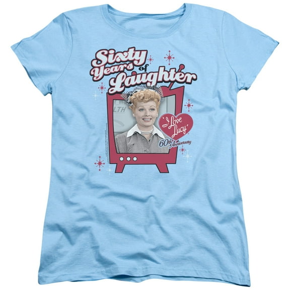 I Love Lucy - 60 Years Of Laughter - Women's Short Sleeve Shirt - Medium