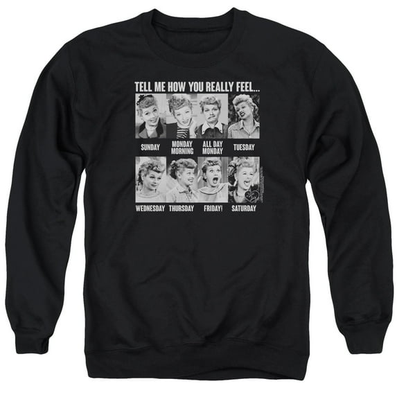 I Love Lucy - 8 Days A Week - Crewneck Sweatshirt - Large