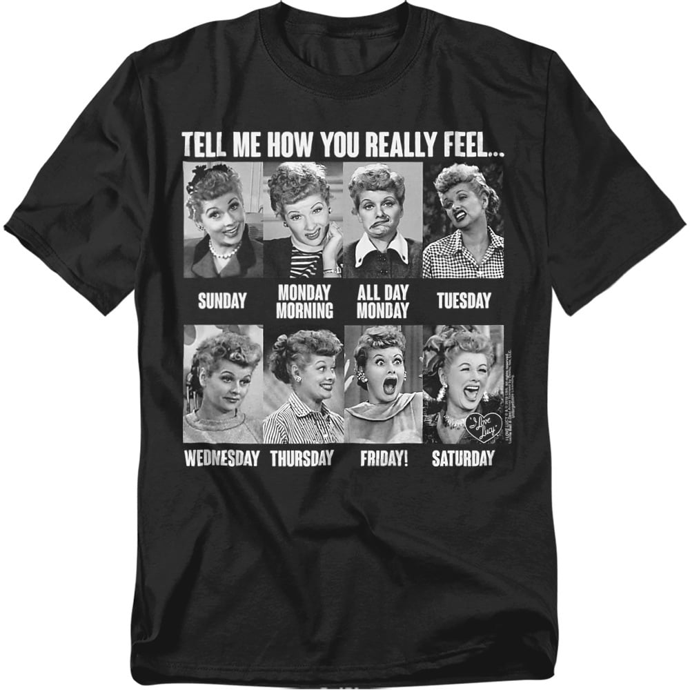 I Love Lucy T-Shirt 8 Days A Week Unisex Graphic Tee For Men