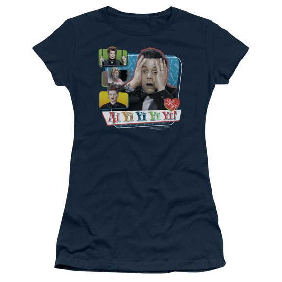 I Love Lucy - Ai Yi Yi Yi Yi - Juniors Teen Girls Cap Sleeve Shirt - Medium