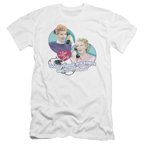 I Love Lucy - Always Connected - Premium Slim Fit Short Sleeve Shirt - Medium