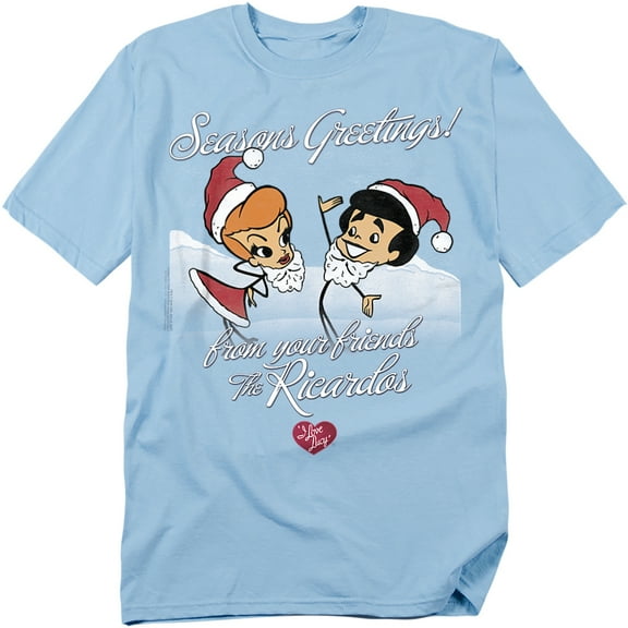 I Love Lucy T-Shirt Animated Christmas Unisex Graphic Tee For Men & Women