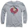 thumbnail image 1 of Men's I Love Lucy Baseball Diva Long Sleeve Small Athletic Heather, 1 of 2