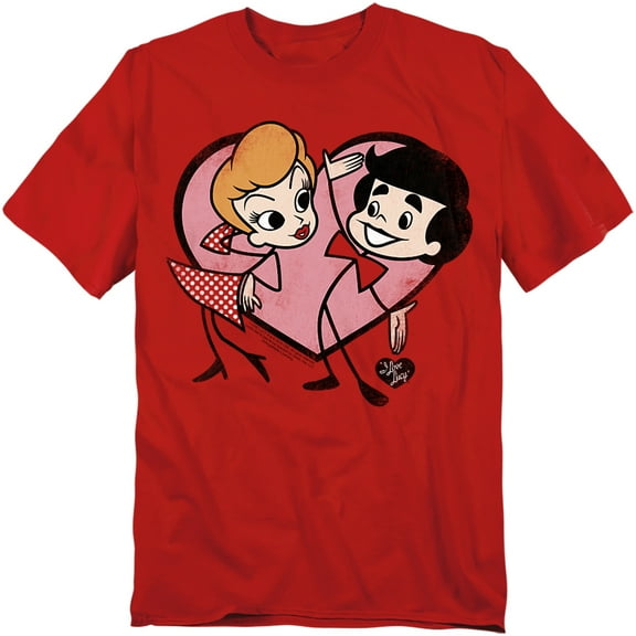 I Love Lucy T-Shirt Cartoon Love Unisex Graphic Tee For Men & Women