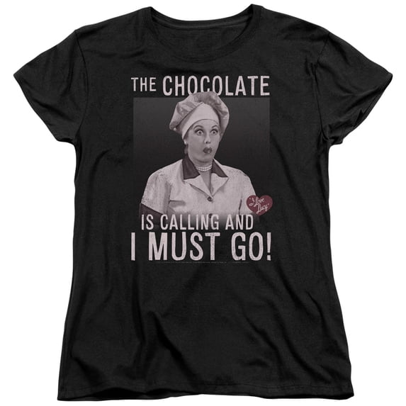 I Love Lucy - Chocolate Calling - Women's Short Sleeve Shirt - Medium