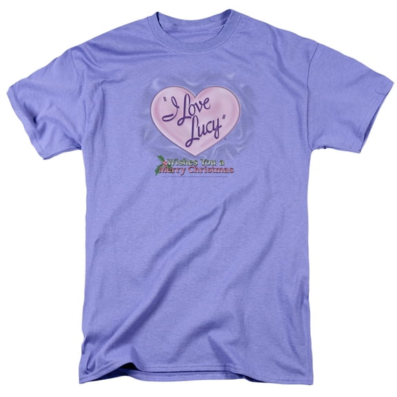 I Love Lucy Christmas Logo S/S Adult 18/1 T-Shirt Lavendar