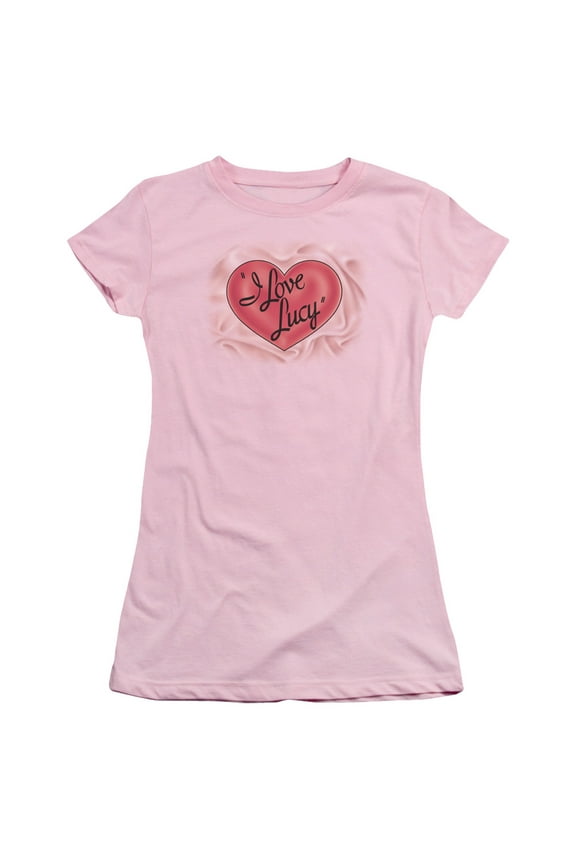 I Love Lucy Classic Logo S/S Junior Women's T-Shirt Sheer Pink