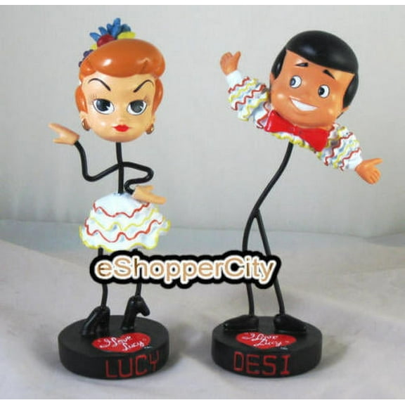 I Love Lucy & Desi Resin Bobble Head Episode 3 Set Gift Be a Pal Lover