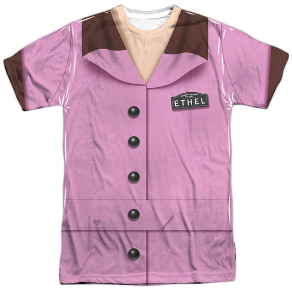 I Love Lucy - Ethel Chocolate Costume - Short Sleeve Shirt - Medium