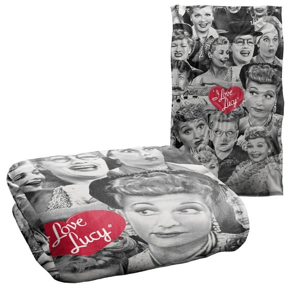 I Love Lucy Faces Silky Touch Super Soft Throw Blanket 36" x 58"