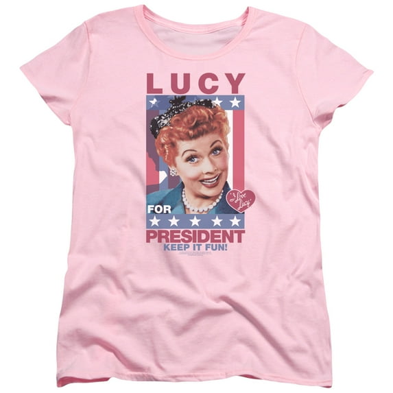 I Love Lucy - For President - Women's Short Sleeve Shirt - Large