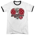 thumbnail image 1 of I Love Lucy Funny And Fabulous Adult Ringer T-Shirt White Black, 1 of 1