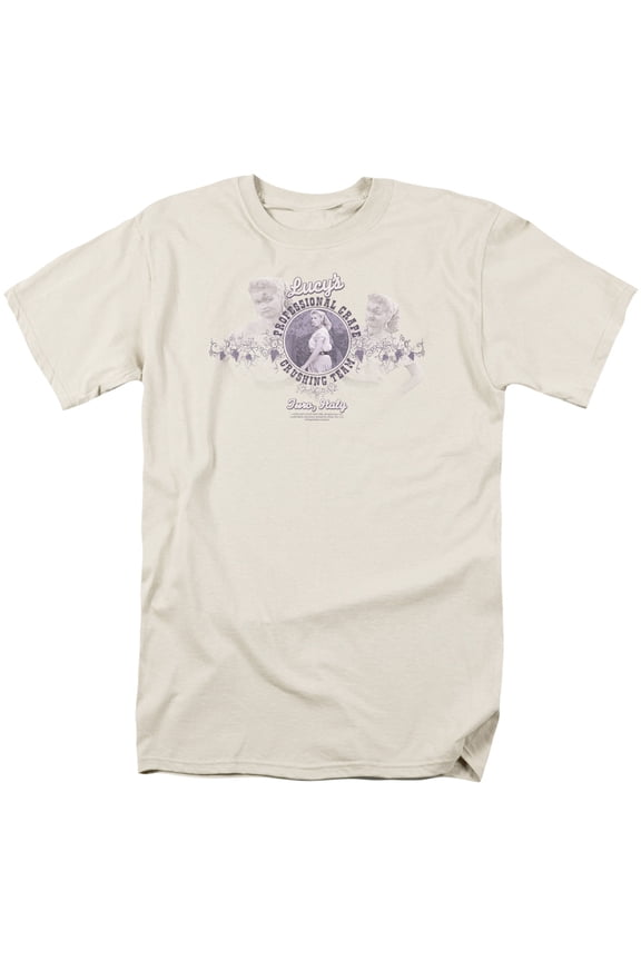 I Love Lucy Grape Crushing Mens Short Sleeve Shirt