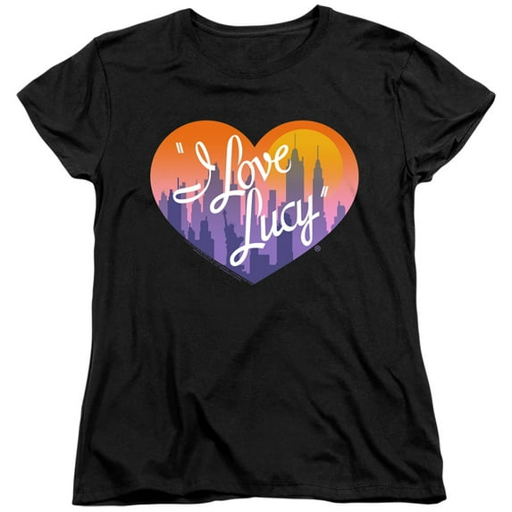 I Love Lucy Heart Of The City S/S Women's T-Shirt Black