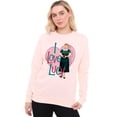 thumbnail image 1 of I Love Lucy Heart You Women's Crew Sweatshirt, 1 of 6