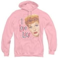 thumbnail image 1 of I Love Lucy Hollywood Open Hearts Adult Pullover Hoodie Sweatshirt Pink, 1 of 2