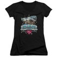 thumbnail image 1 of I Love Lucy Hollywood Road Trip Junior Women's T-Shirt V-Neck Black, 1 of 1