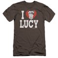 thumbnail image 1 of I Love Lucy I Love Lucy Premium Canvas Adult Slim Fit 30/1 T-Shirt Charcoal, 1 of 1