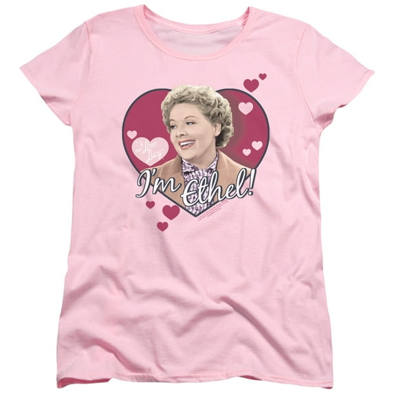 Womens: I Love Lucy - I'm Ethel Apparel Womens T-Shirts - Pink