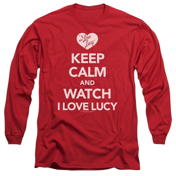 I Love Lucy - Keep Calm And Watch - Long Sleeve Shirt - Small