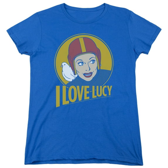 I Love Lucy Lb Super Comic S/S Women's T-Shirt Royal Blue