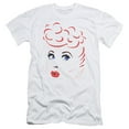 thumbnail image 1 of I Love Lucy Lines Face S/S Adult 30/1 T-Shirt White, 1 of 1