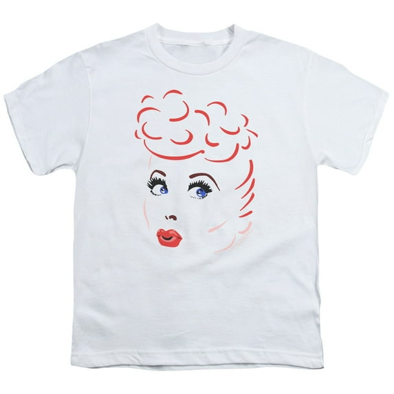 I Love Lucy - Lines Face - Youth Short Sleeve Shirt - X-Large