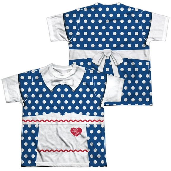 I Love Lucy - Lucy Costume (Front/Back Print) - Youth Short Sleeve Shirt - X-Large
